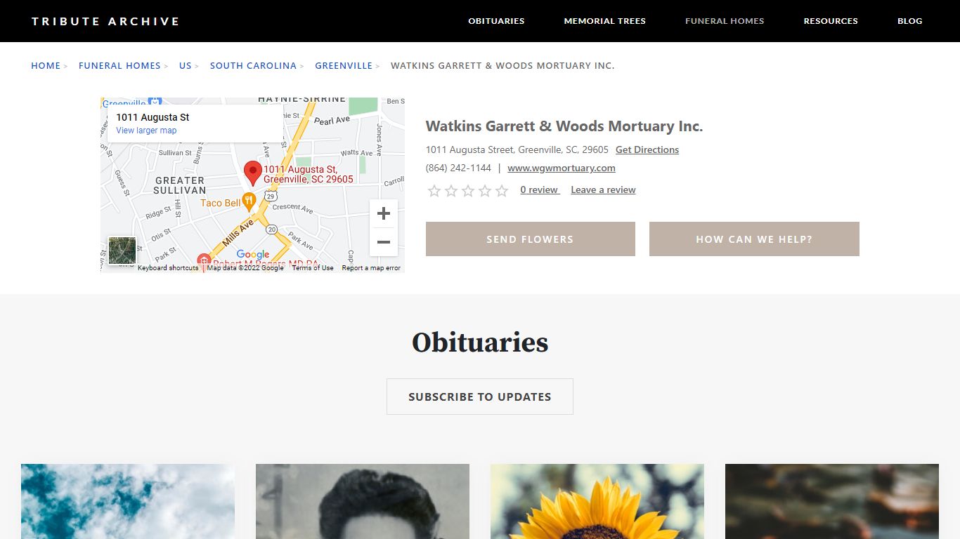 Watkins Garrett & Woods Mortuary Inc. - Tribute Archive